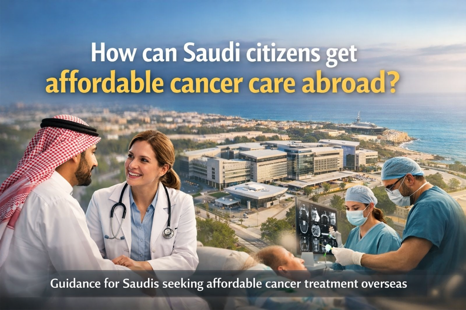 How can Saudi citizens get affordable cancer care abroad